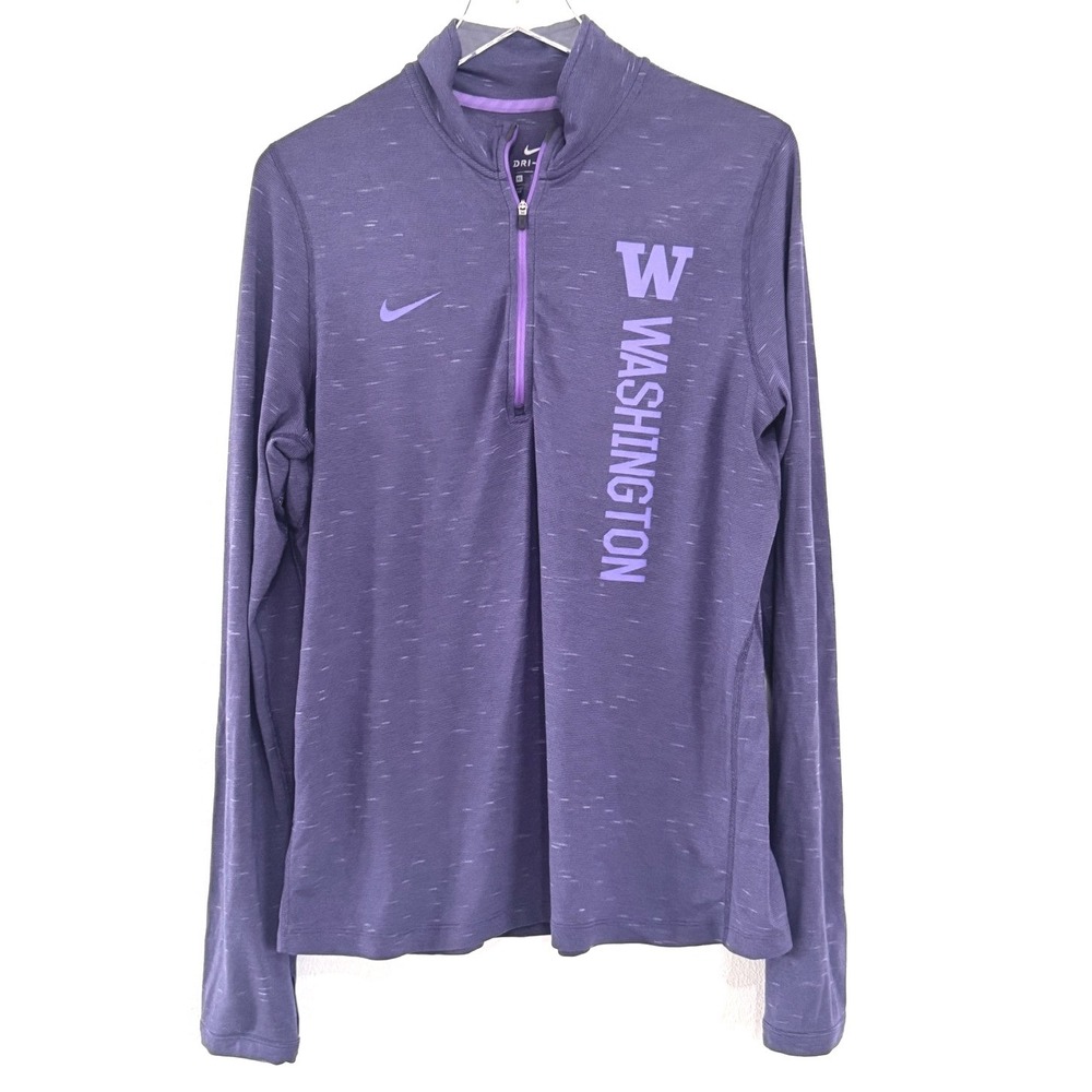 Nike Dri-Fit | Washington Huskies UW Long Sleeve Quarter-Zip Pullover Shirt